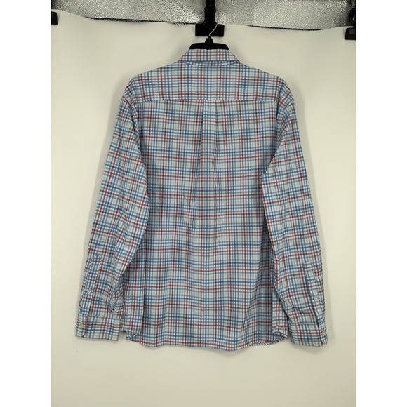 Vineyard Vines OTG On The Go Performance Red White And Blue Button Down Large - Picture 3 of 7